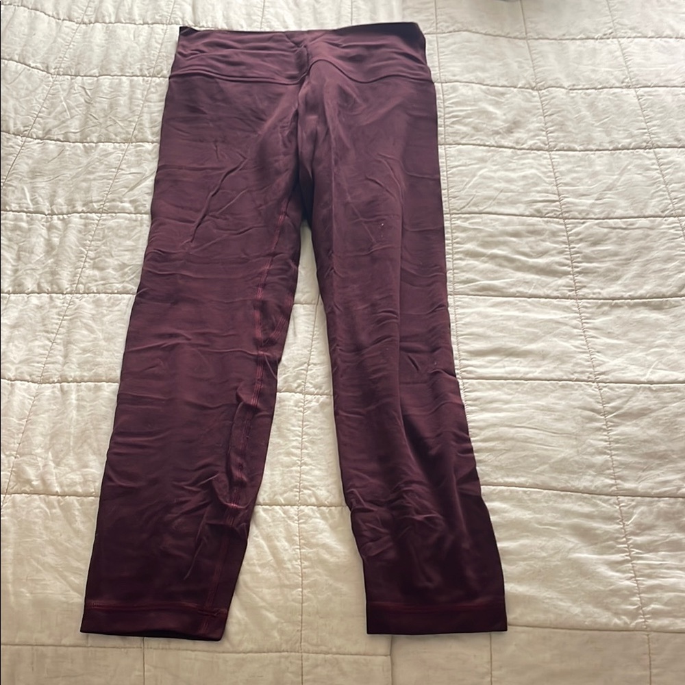 Lululemon Burgundy Leggings